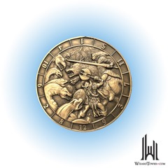 DICE COIN D12 BATTLE SCENE